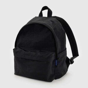 NEW! $66 BAGGU Medium Nylon Black Backpack